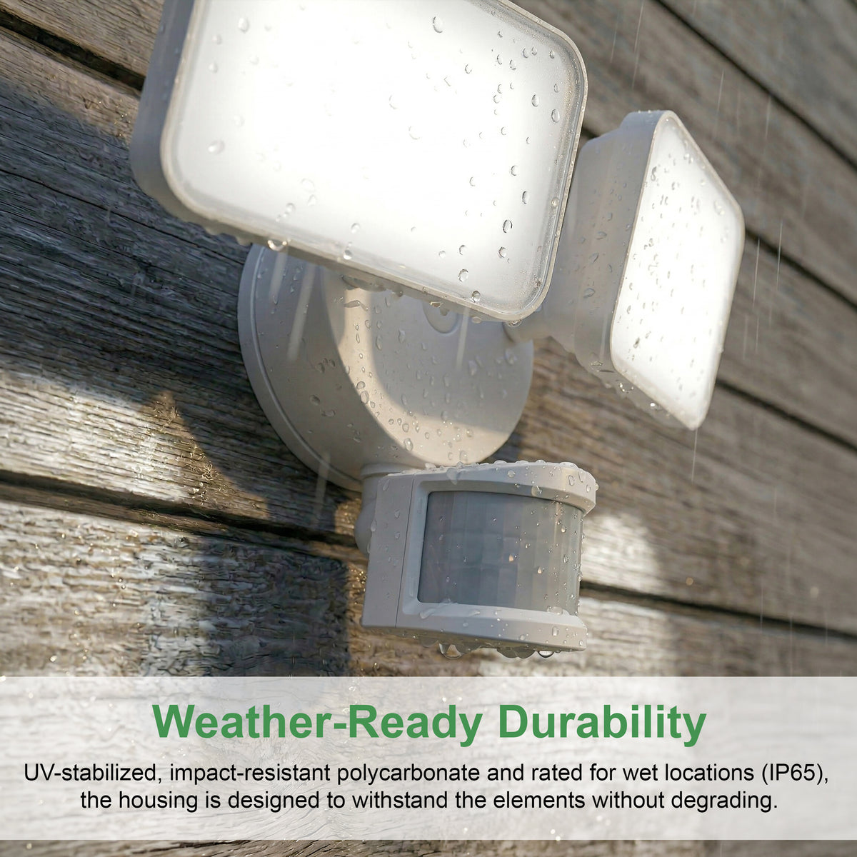 LED Motion and Dusk to Dawn Outdoor Flood Light fixture