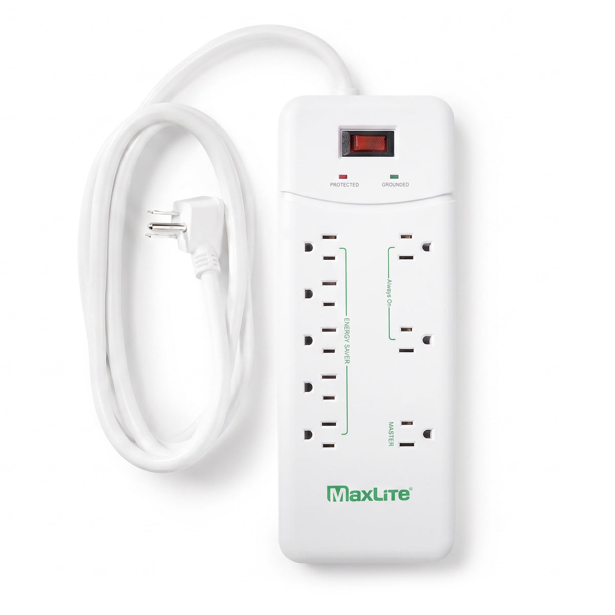 ADVANCED POWER STRIP WITH 8 RECEPTACLES AND 1350 JOULES OF SURGE PROTECTION