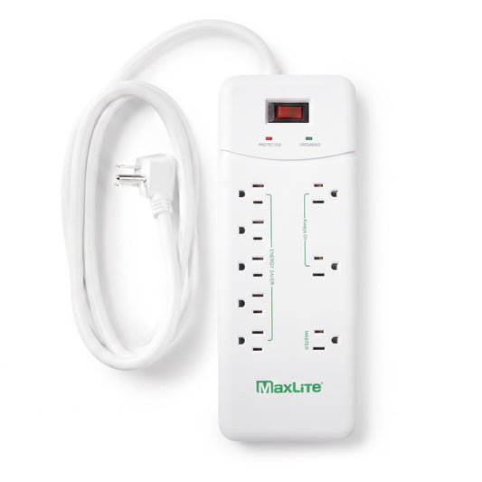 ADVANCED POWER STRIP WITH 8 RECEPTACLES AND 1350 JOULES OF SURGE PROTECTION