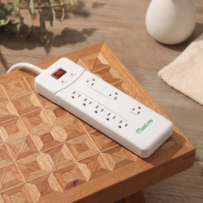 ADVANCED POWER STRIP WITH 8 RECEPTACLES AND 1350 JOULES OF SURGE PROTECTION