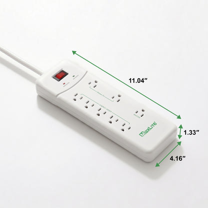 ADVANCED POWER STRIP WITH 8 RECEPTACLES AND 1350 JOULES OF SURGE PROTECTION