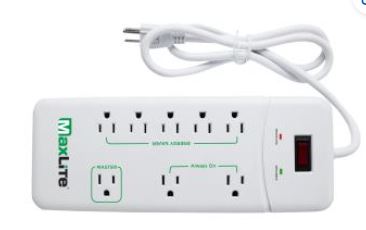 ADVANCED POWER STRIP WITH 8 RECEPTACLES AND 1350 JOULES OF SURGE PROTECTION