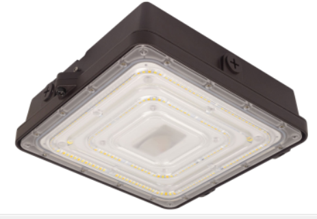 ENHANCED CANOPY, 30W, 120-277V, CCT SELECT 3/4/5K, BRONZE, C-MAX READY