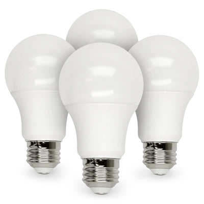 Dimmable A19 LED Light Bulbs - 4 Pack