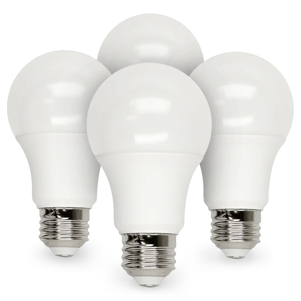Dimmable A19 LED Light Bulbs - 4 Pack