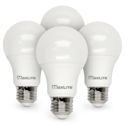 Dimmable A19 LED Light Bulbs - 4 Pack