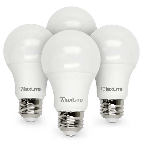 Dimmable A19 LED Light Bulbs - 4 Pack
