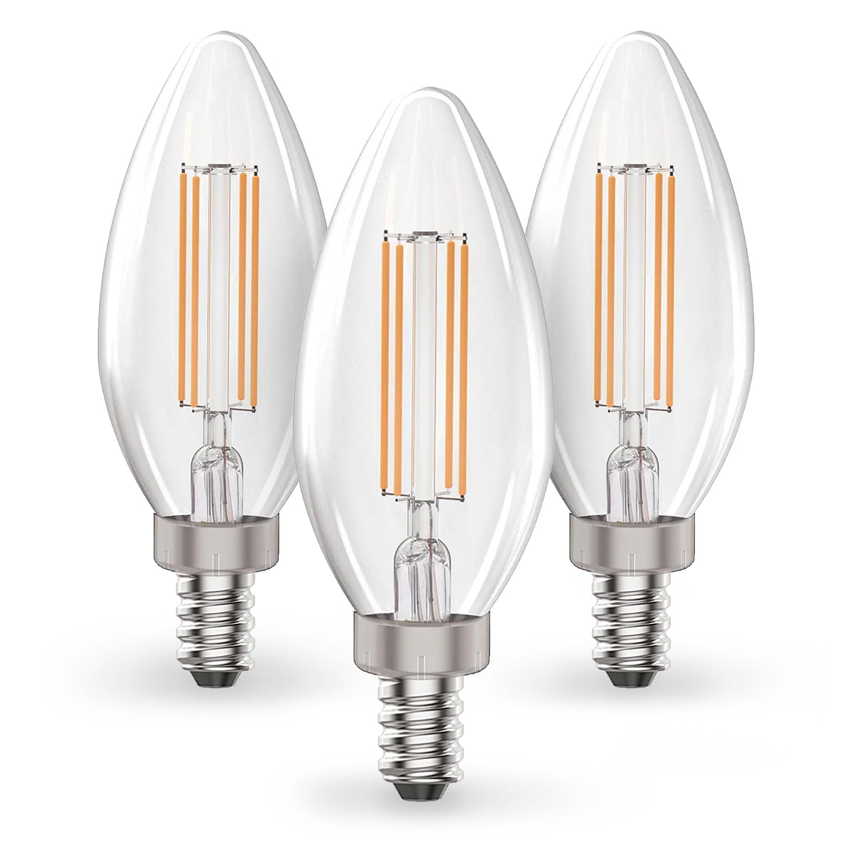 F4B10D27/3P/WS  3pk LED Candelabra Bulb