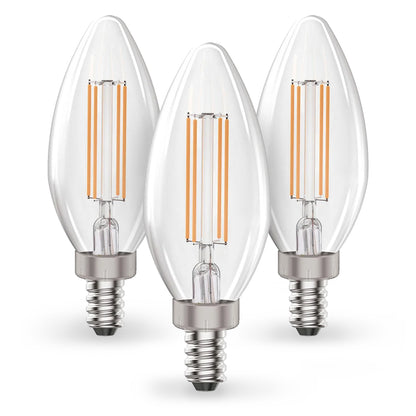 F4B10D27/3P/WS  3pk LED Candelabra Bulb
