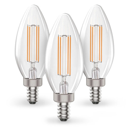 F4B10D27/3P/WS  3pk LED Candelabra Bulb