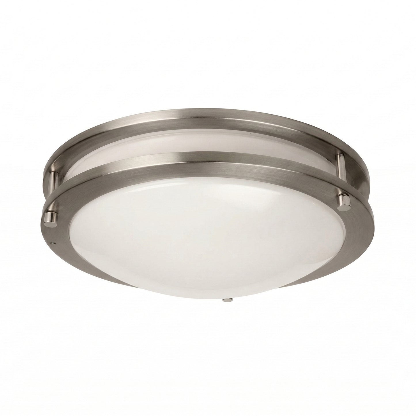 12 in. Architectural Flush Mount, Nickel, Wattage and CCT Selectable