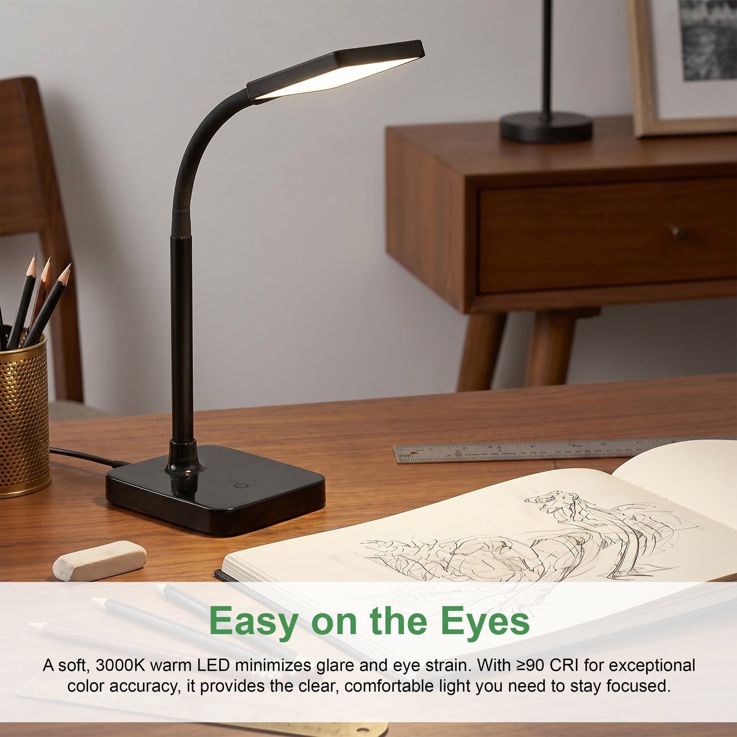 ML7LA4S30BK   LED Desk Lamp Black
