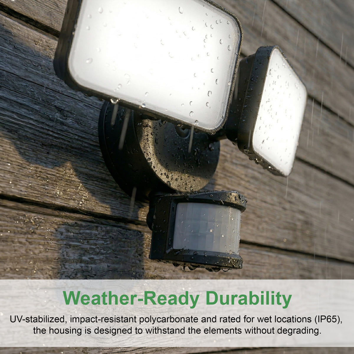 LED Motion and Dusk to Dawn Outdoor Flood Light fixture
