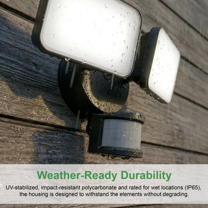 LED Motion and Dusk to Dawn Outdoor Flood Light fixture
