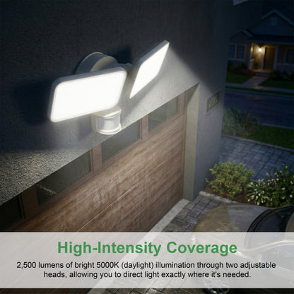 LED Motion and Dusk to Dawn Outdoor Flood Light fixture