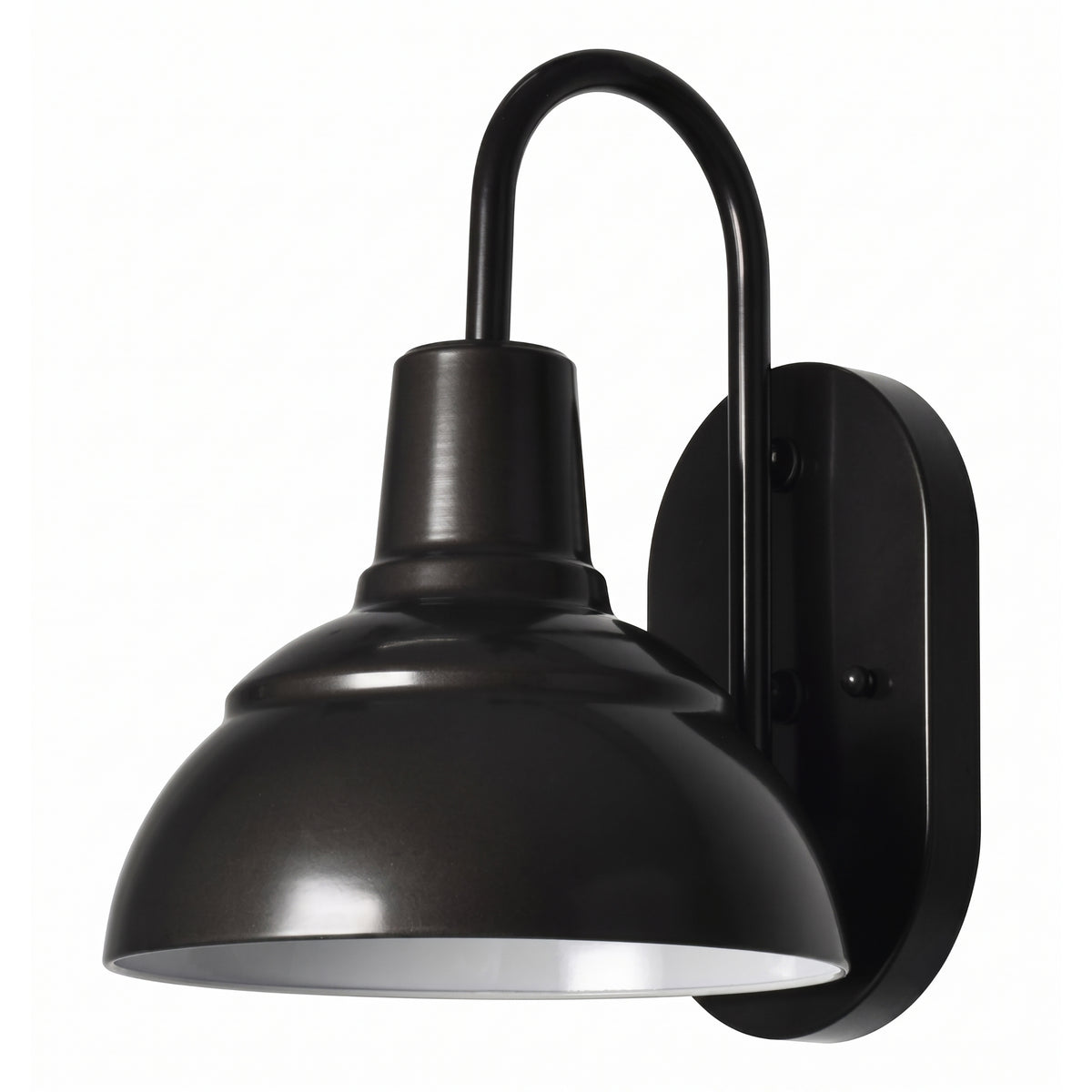 Modern Farmhouse Outdoor Wall Light, Black, E26 Socket