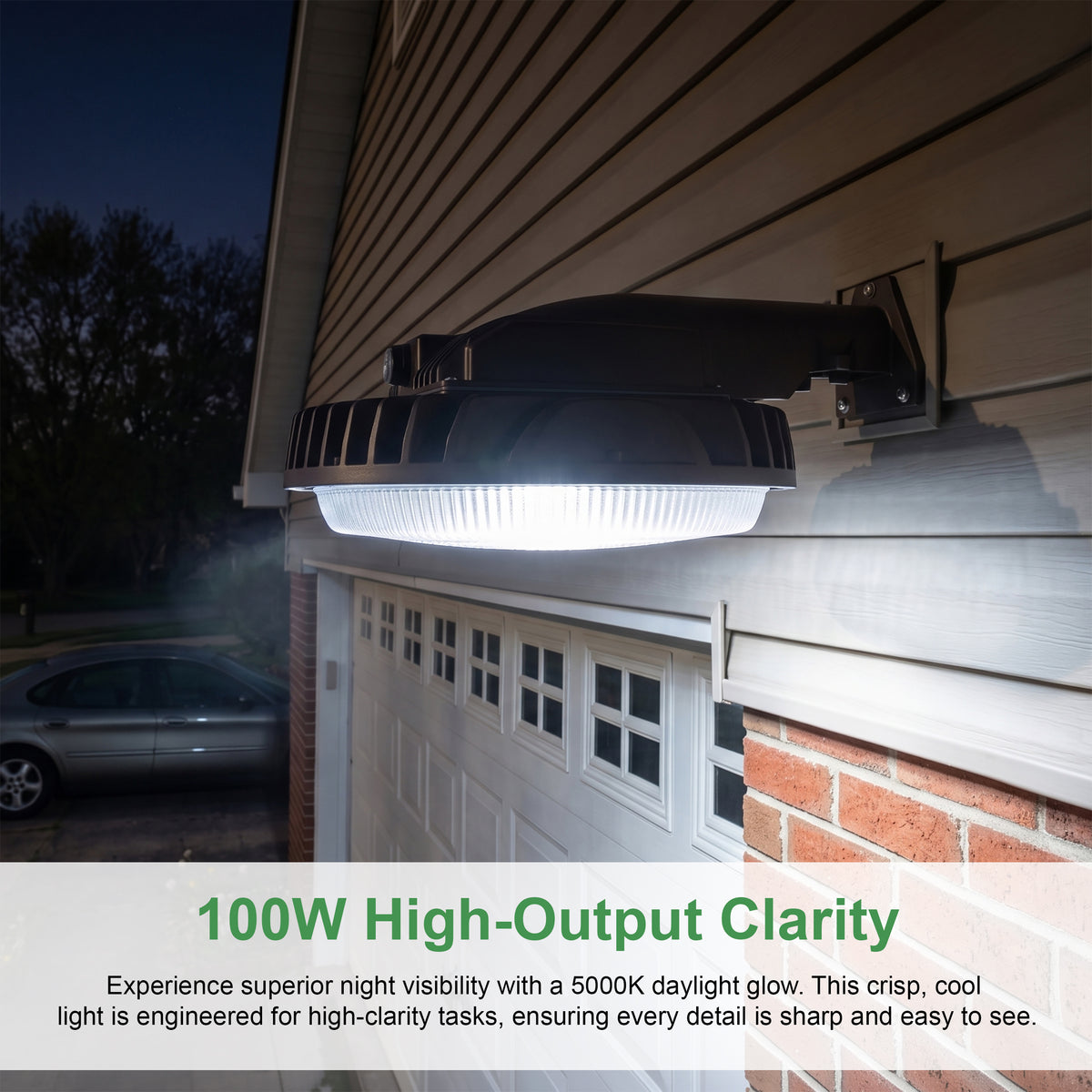 MaxLiteHome Area Light. - 10,000 Lumen Barn Light with Photocell
