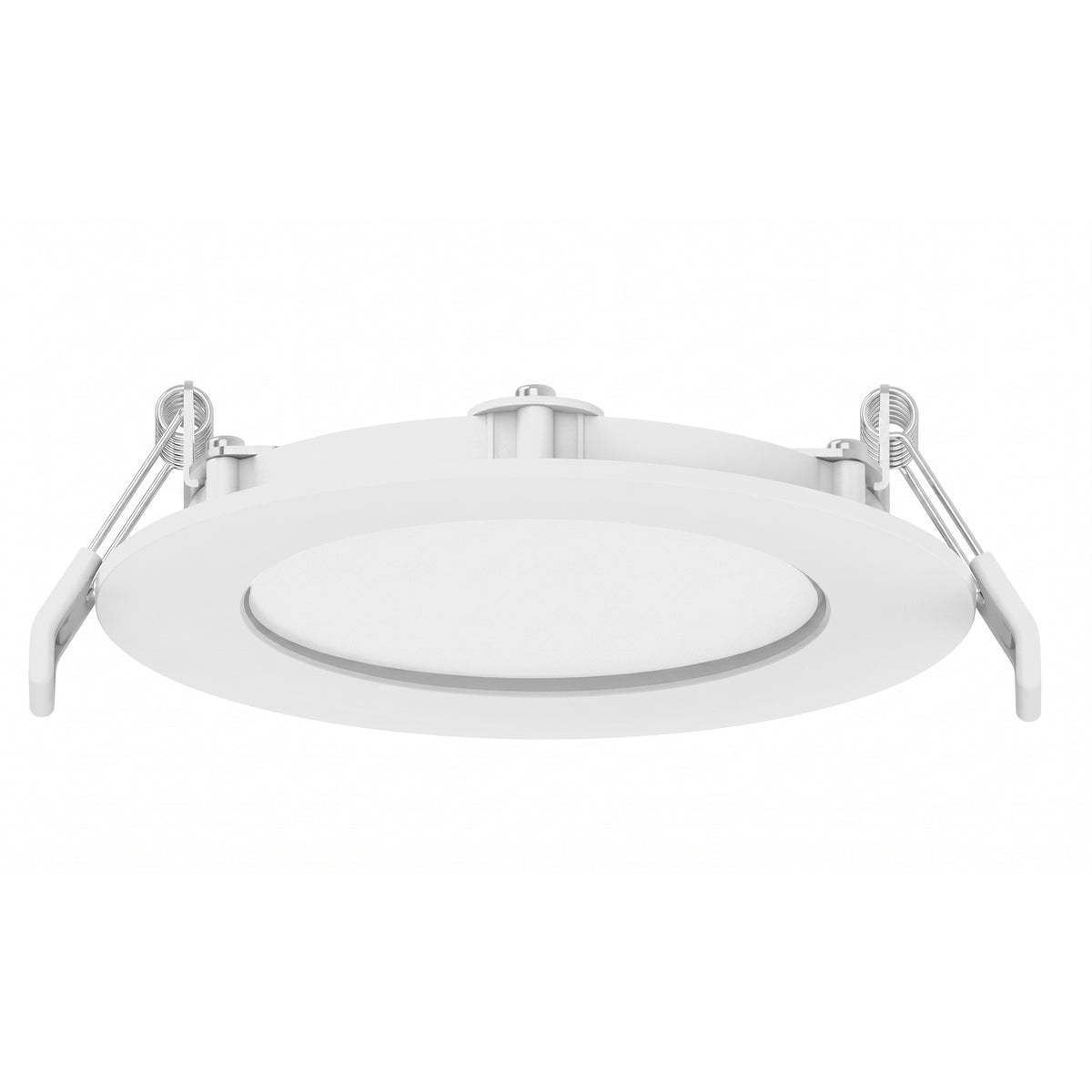 SLIM SMOOTH ROUND DOWNLIGHT, 8 INCH, 23W, 120V - TRIAC DIMMING, 2700/3000/3500/4000/5000K CCT SELECTABLE, WHITE