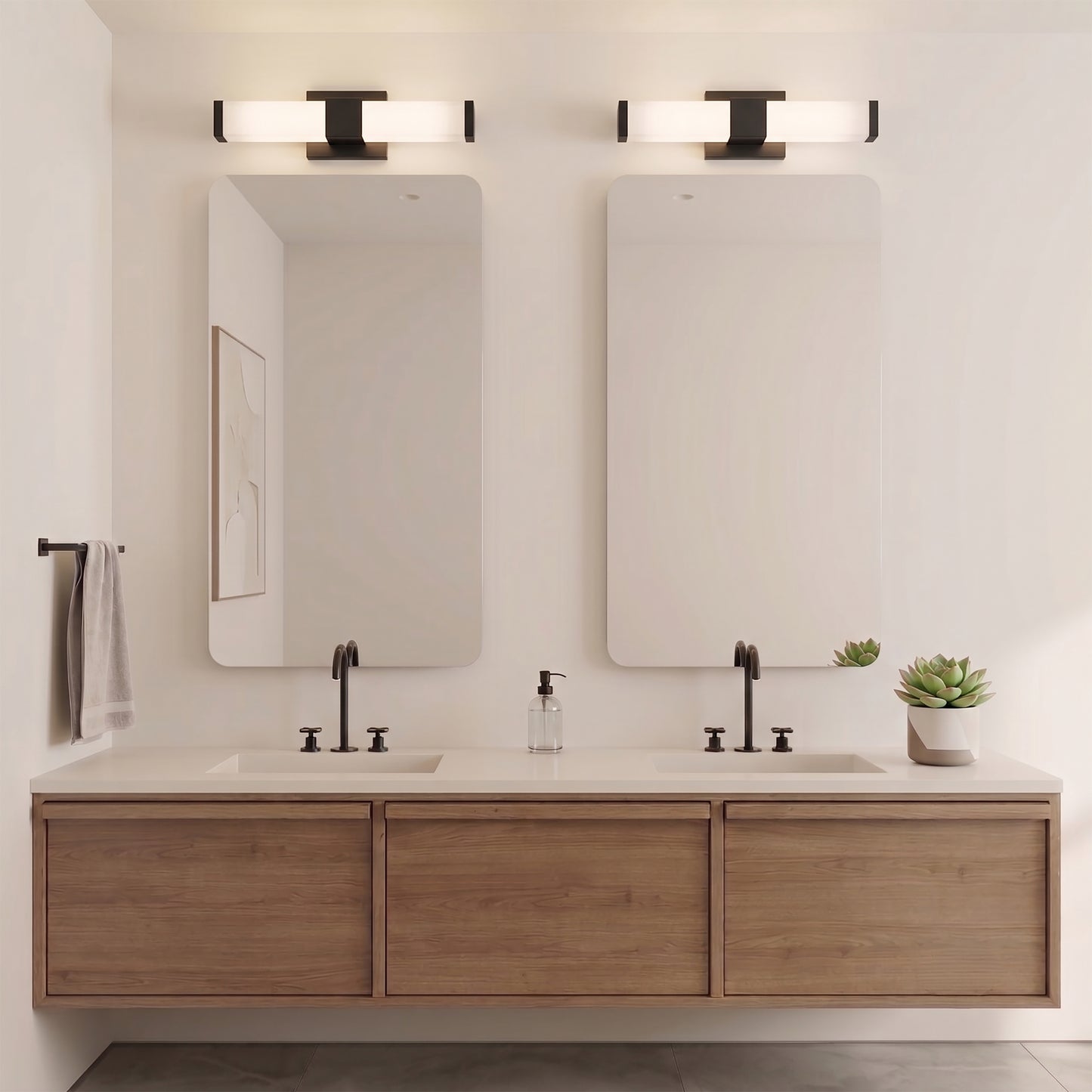 18 in. LED Vanity Bar, Black, CCT Selectable