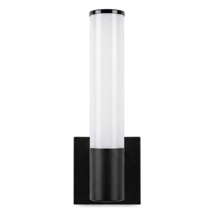 14 in. LED Wall Sconce, Black, CCT Selectable